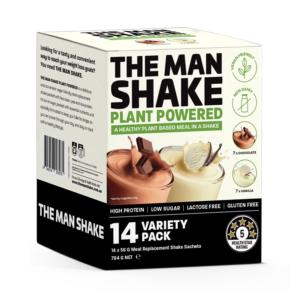 The Man Shake Plant Powered Variety 14 Pack