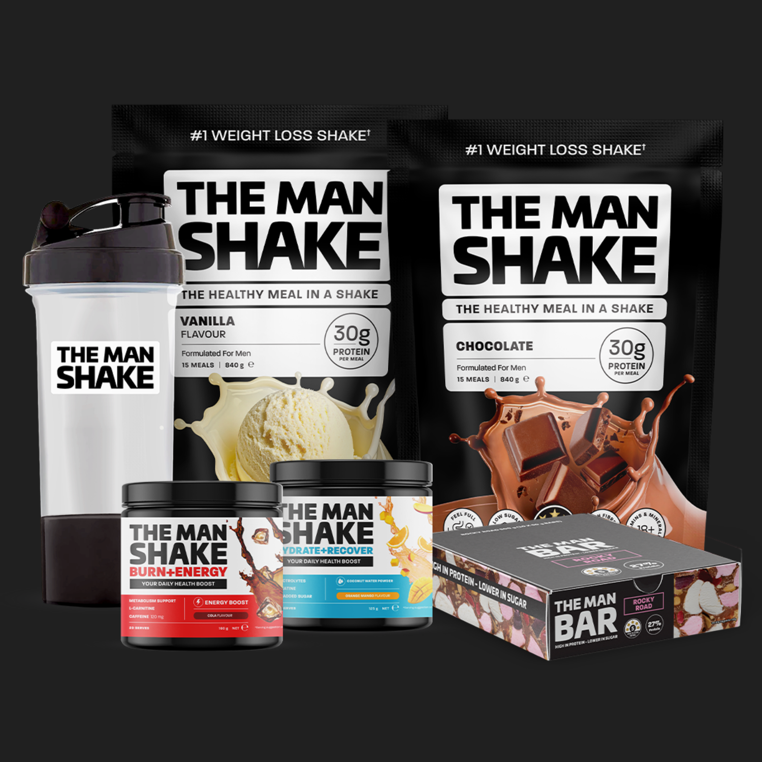 Weight loss & diet supplements for men | The Man Shake