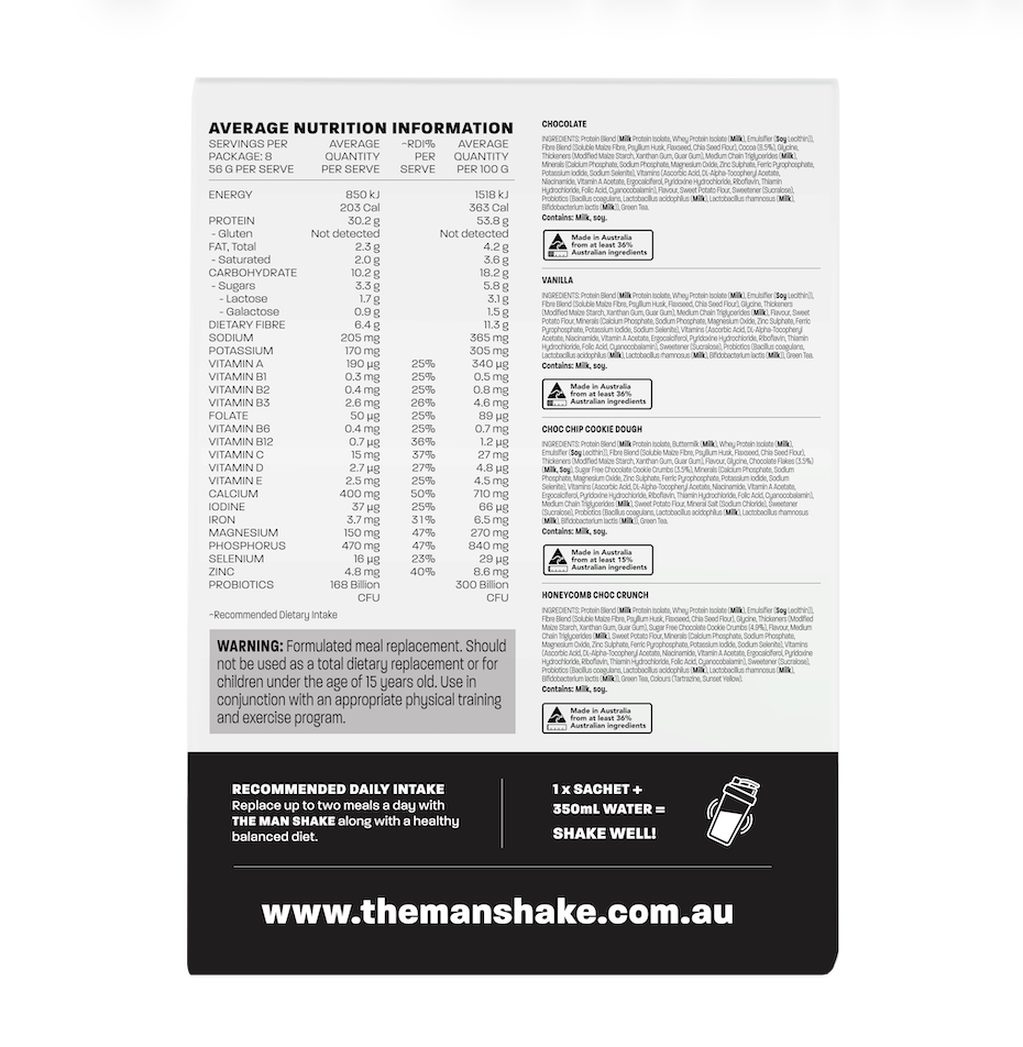 The Man Shake Favourites Variety 8 Pack