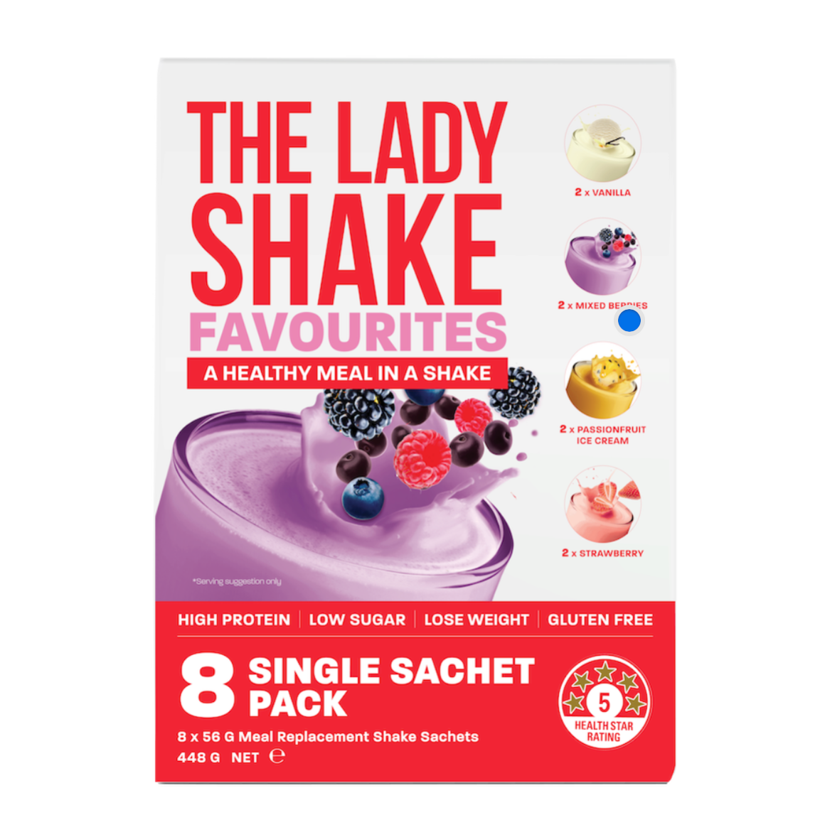 The Lady Shake Favourites Variety 8 Pack