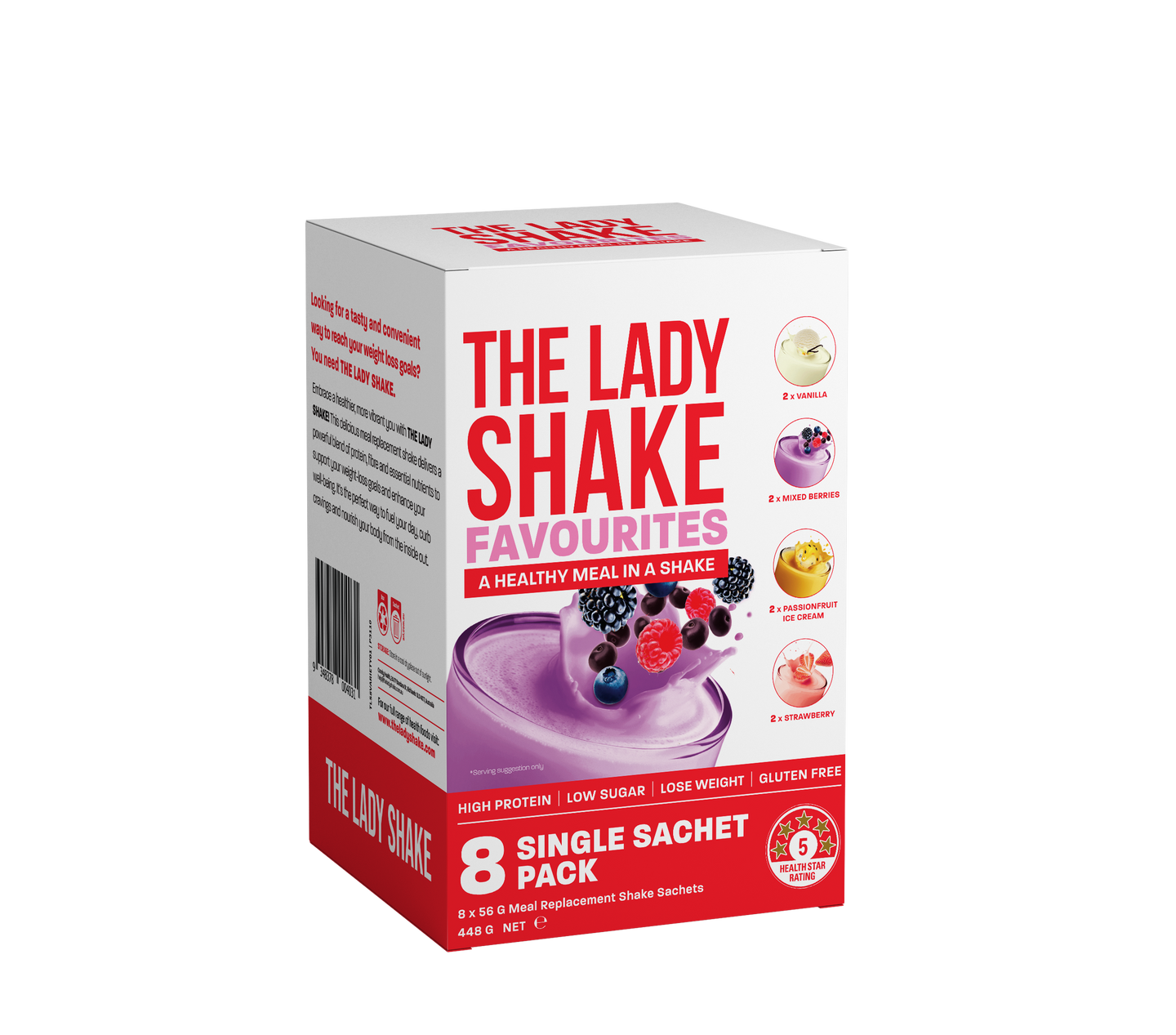 The Lady Shake Favourites Variety 8 Pack
